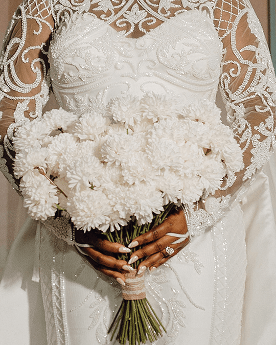 Luxury wedding dress designed by T.Ways Empire in Lagos Nigeria