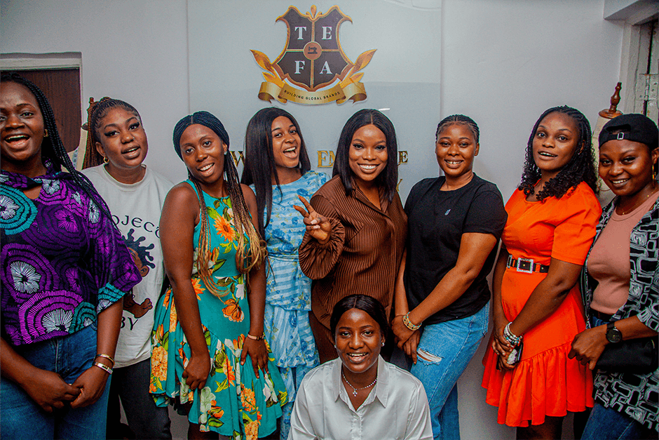 TEFA Fashion Academy students in Lagos Nigeria