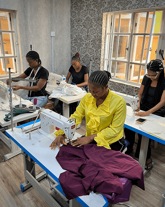 TEFA fashion students training